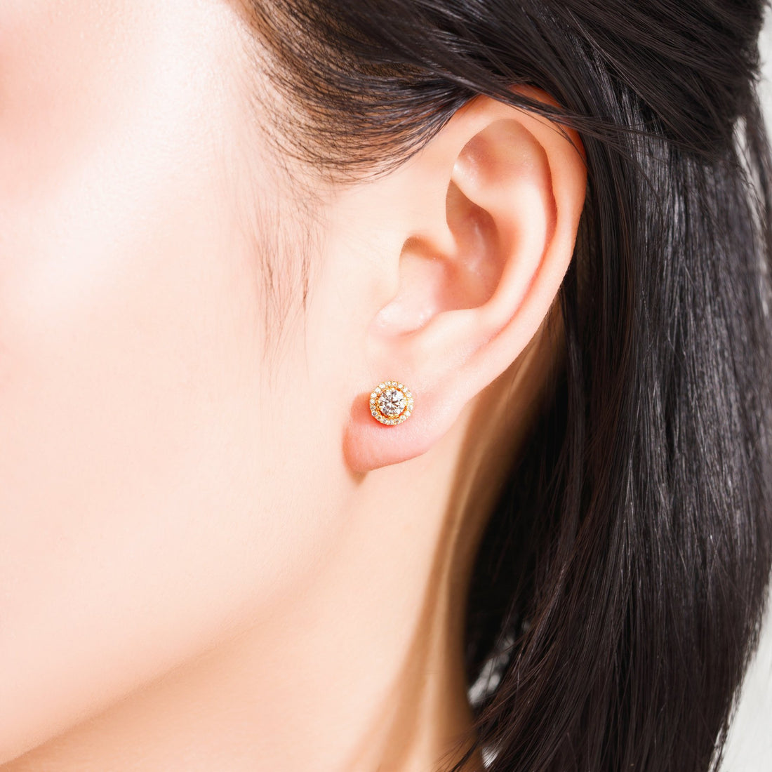 STARLIGHT 14K Gold CZ Earrings