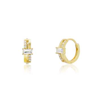 STARLIGHT 14K Gold CZ Earrings