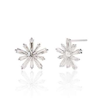 STARLIGHT 14K Gold CZ Earrings