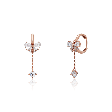 STARLIGHT 14K Gold CZ Earrings