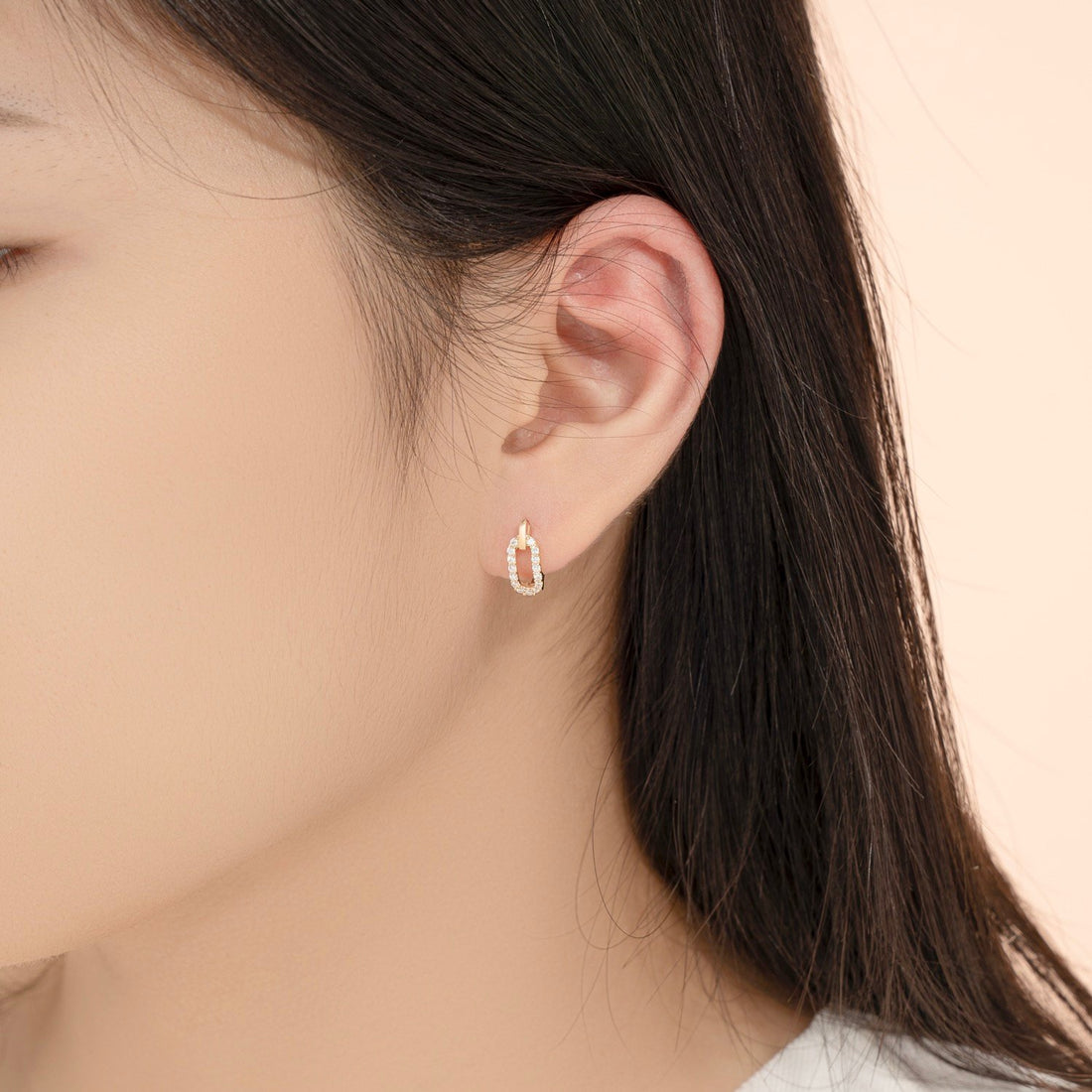 STARLIGHT 14K Gold CZ Earrings