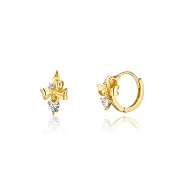 STARLIGHT 14K Gold CZ Earrings