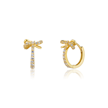STARLIGHT 14K Gold CZ Earrings