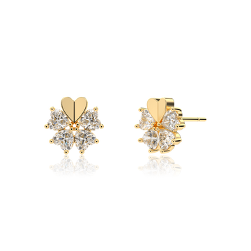 STARLIGHT 14K Gold CZ Earrings