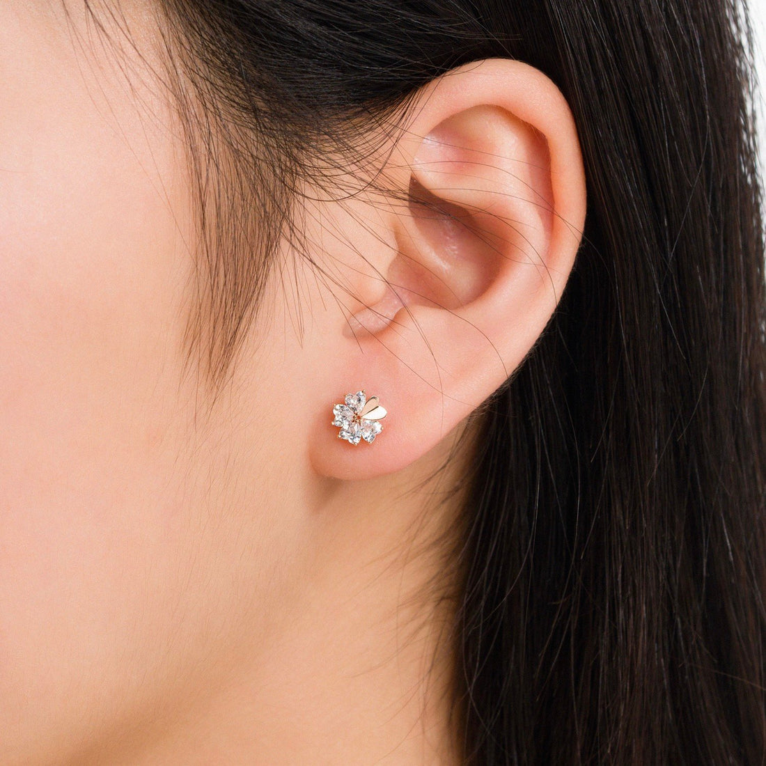 STARLIGHT 14K Gold CZ Earrings