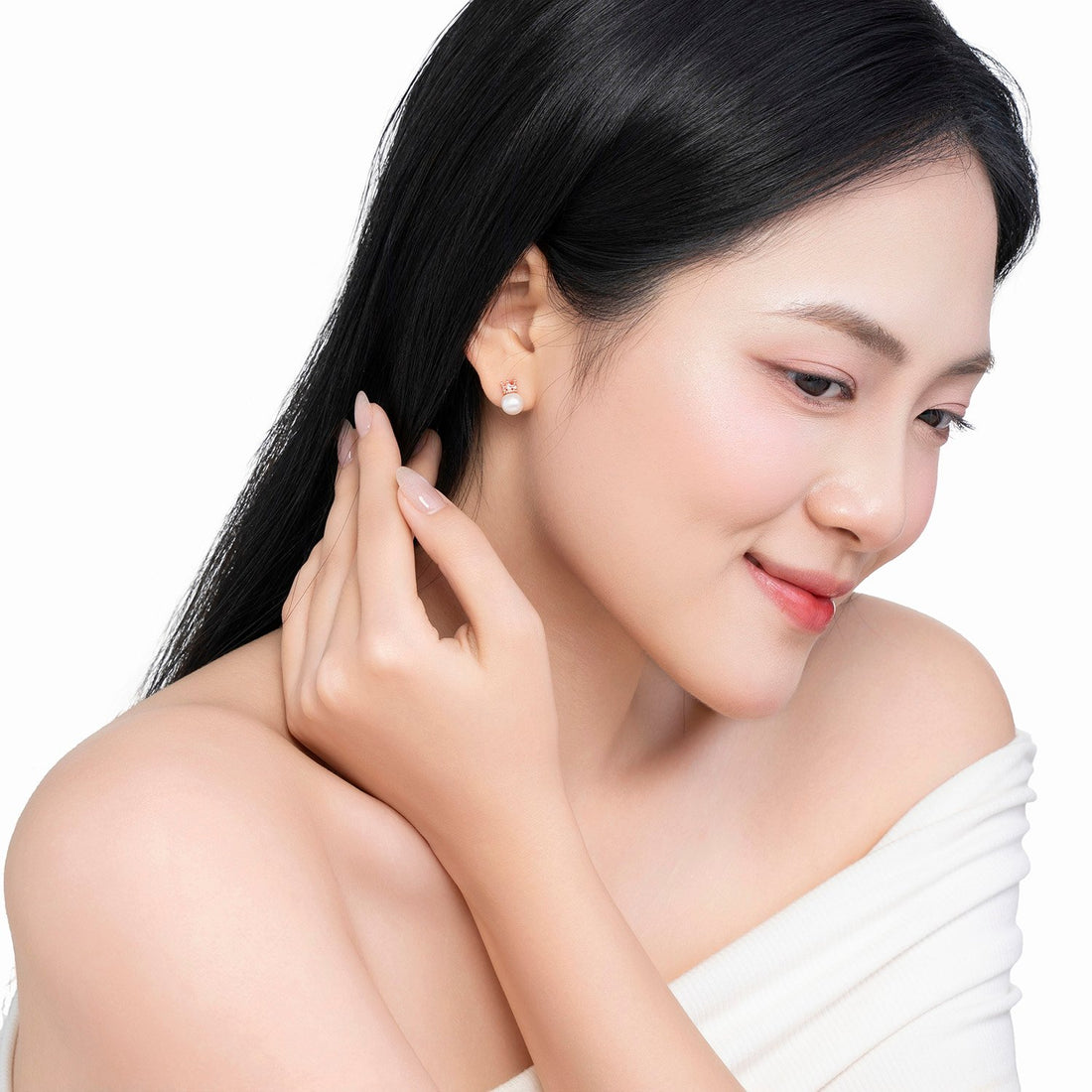 VIELUX QUEEN 14K Gold Nara Pearl Earrings