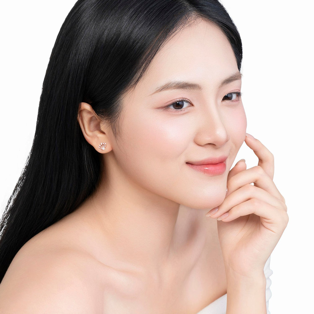 VIELUX QUEEN 14K Gold Rina Pearl Earrings