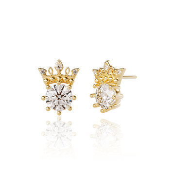 STARLIGHT 14K Gold CZ Earrings