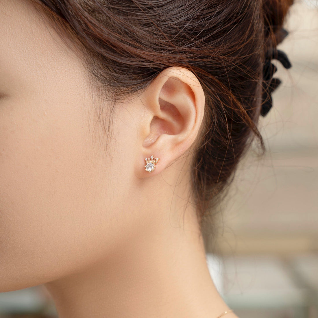 STARLIGHT 14K Gold CZ Earrings