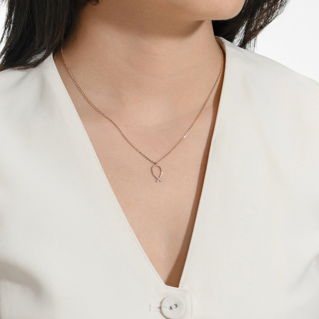 STARLIGHT 14K Gold CZ Necklace