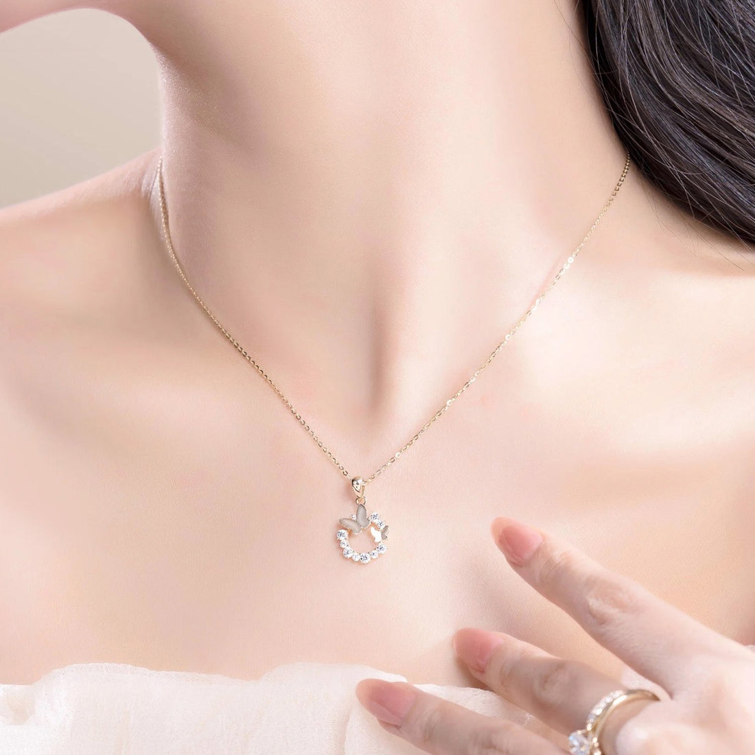 STARLIGHT 14K Gold CZ Pendant