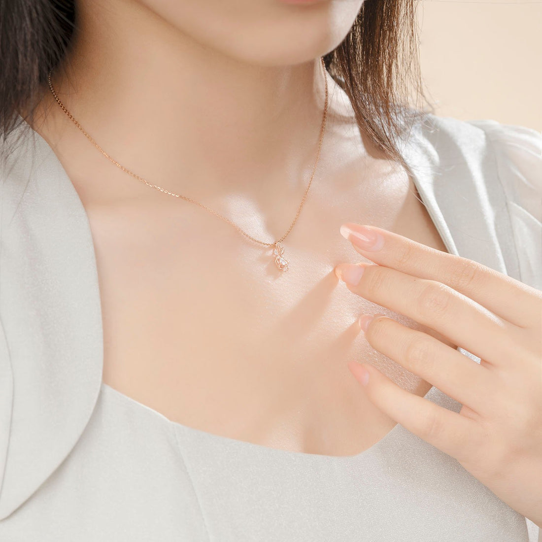 STARLIGHT 14K Gold CZ Necklace