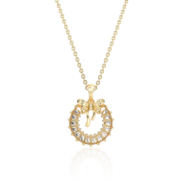 STARLIGHT 14K Gold CZ Pendant