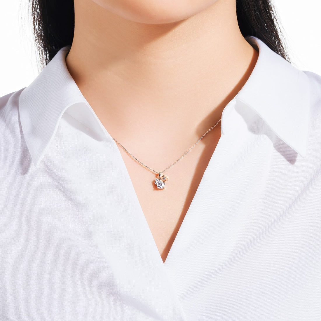 STARLIGHT 14K Gold CZ Necklace