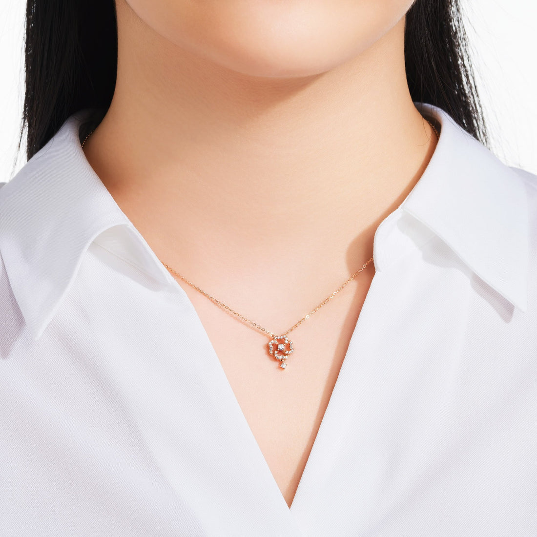 STARLIGHT 14K Gold CZ Necklace