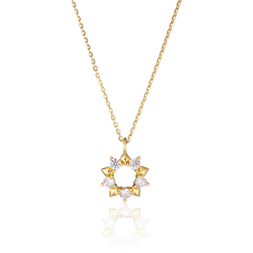 STARLIGHT 14K Gold CZ Necklace