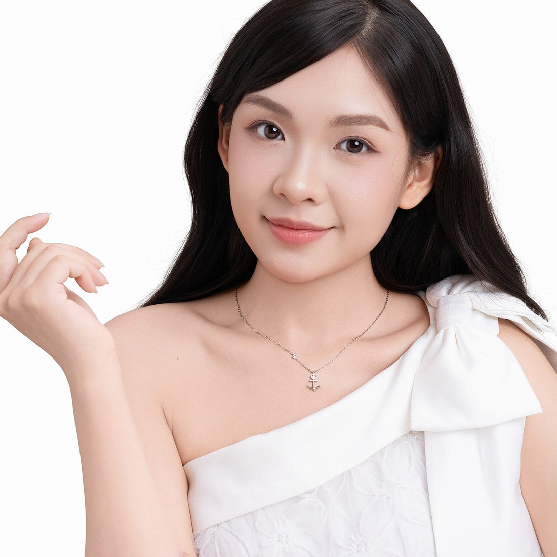 STARLIGHT 925 Silver CZ Necklace