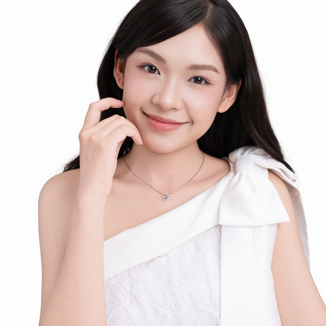 STARLIGHT 925 Silver CZ Necklace