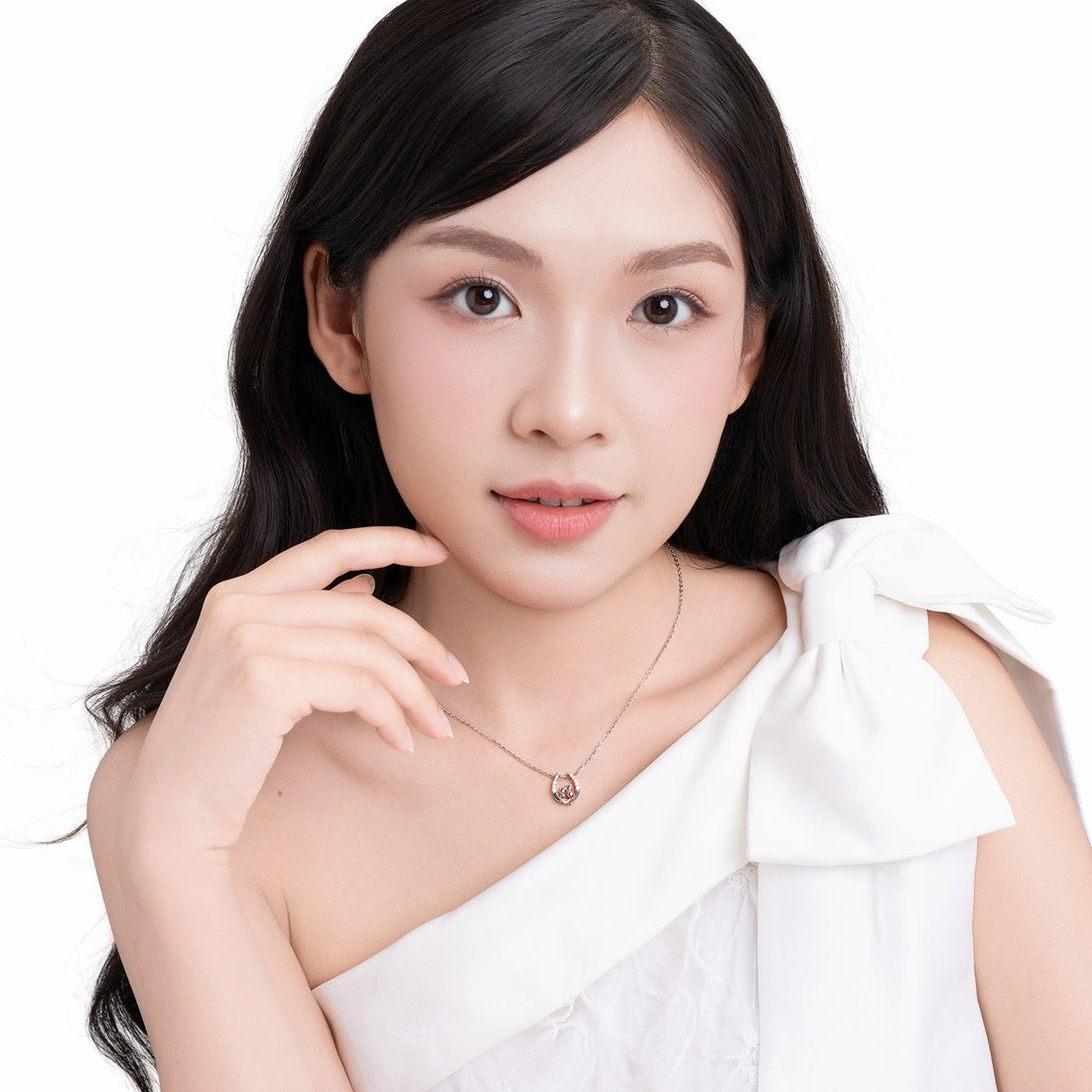 STARLIGHT 925 Silver CZ Necklace