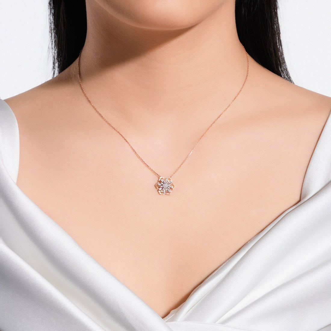STARLIGHT 14K Gold CZ Necklace