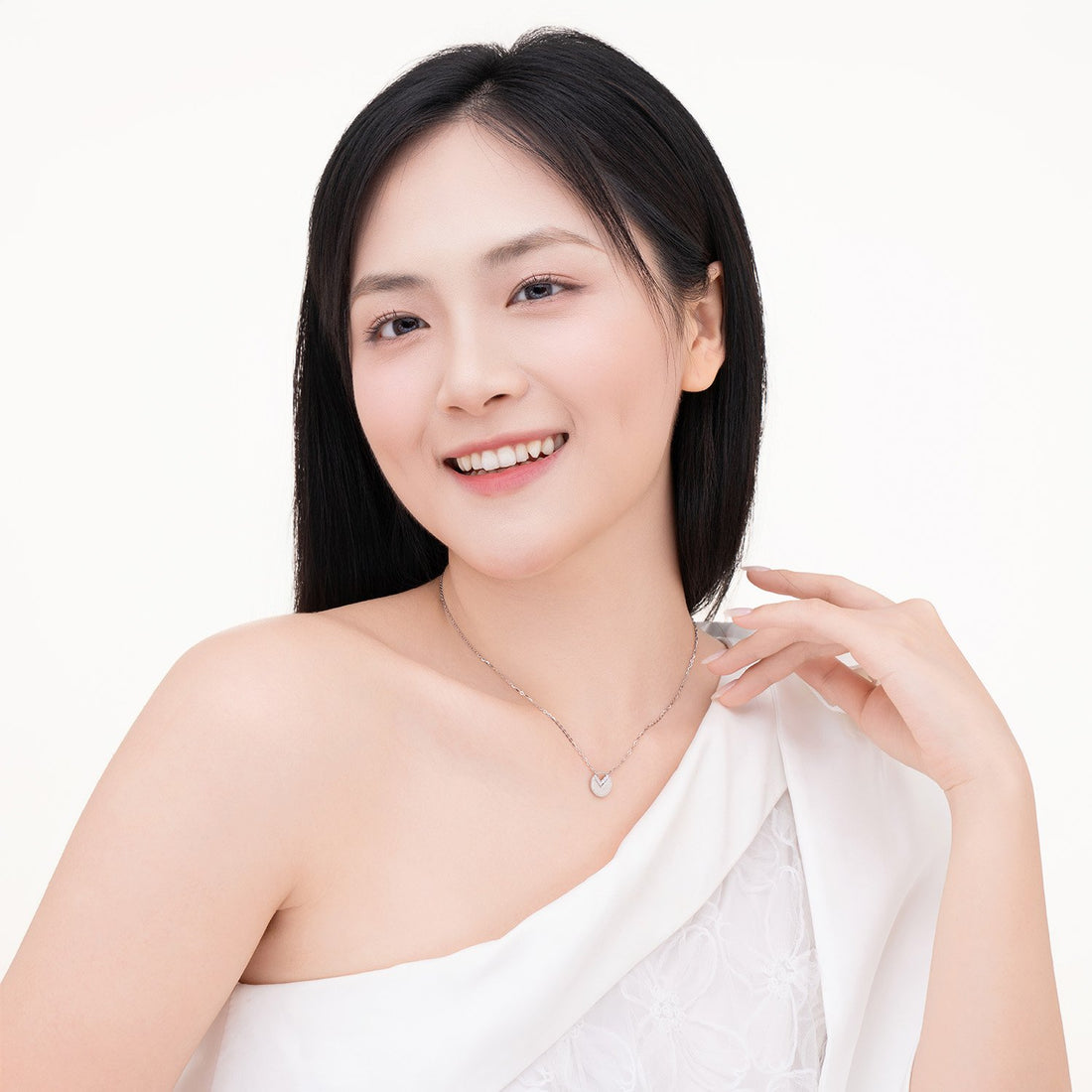 STARLIGHT 925 Silver CZ Necklace