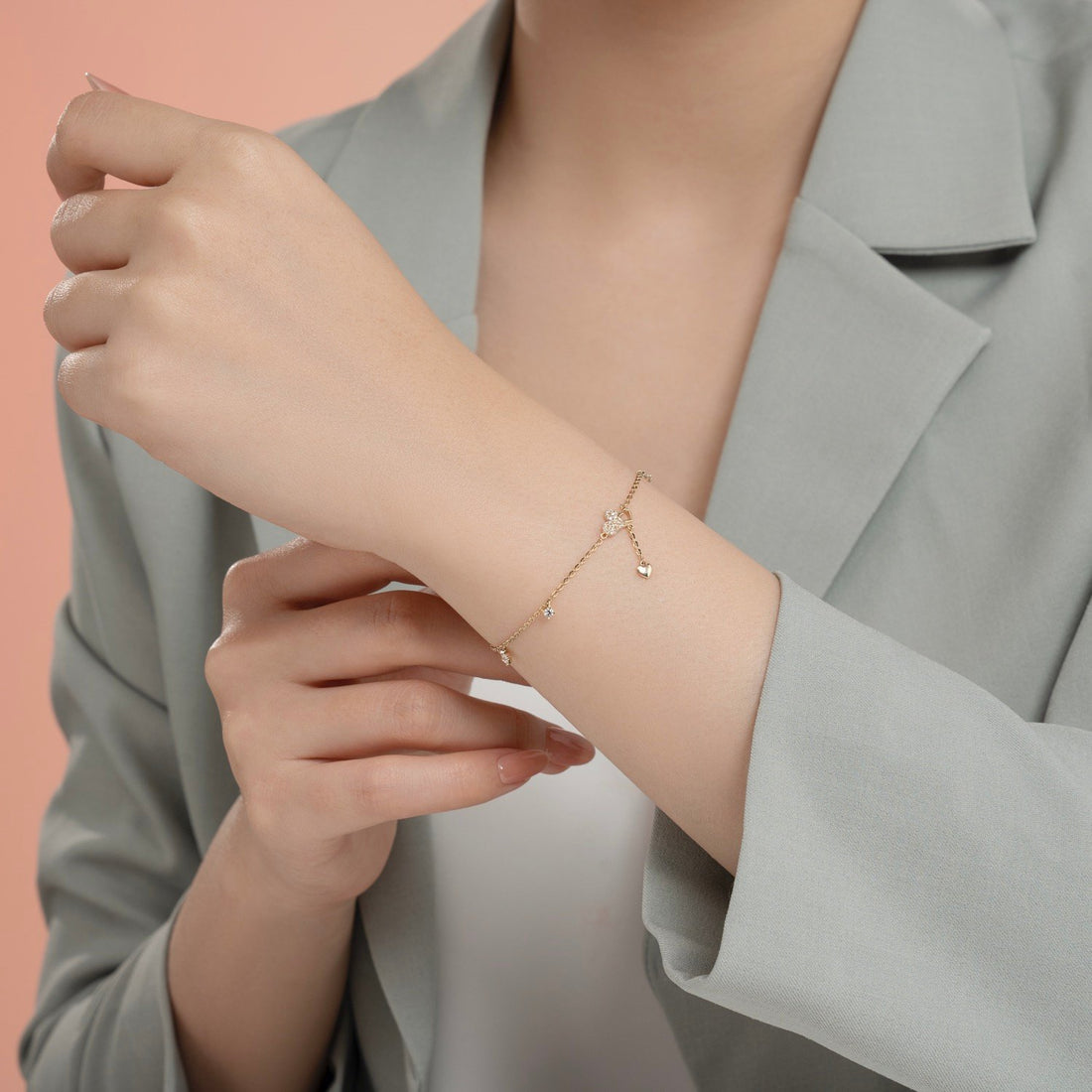 STARLIGHT 14K Gold CZ Bracelet