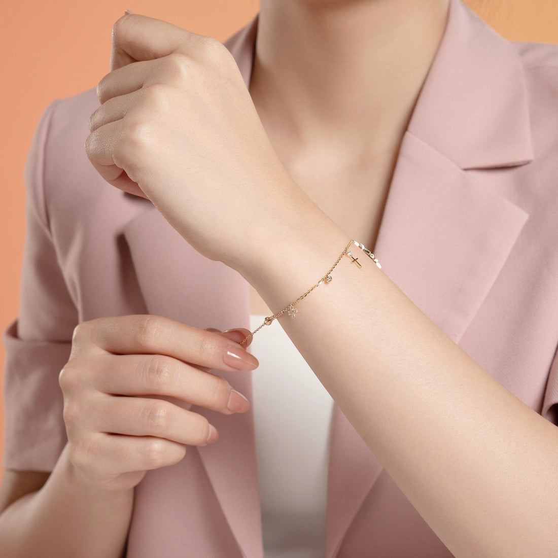 STARLIGHT 14K Gold CZ Bracelet