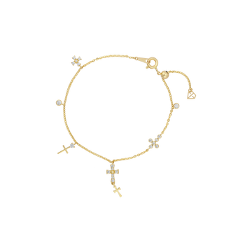 STARLIGHT 14K Gold CZ Bracelet