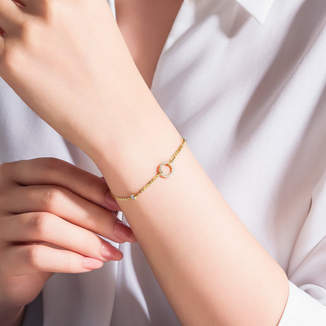 STARLIGHT 14K Gold CZ Bracelet