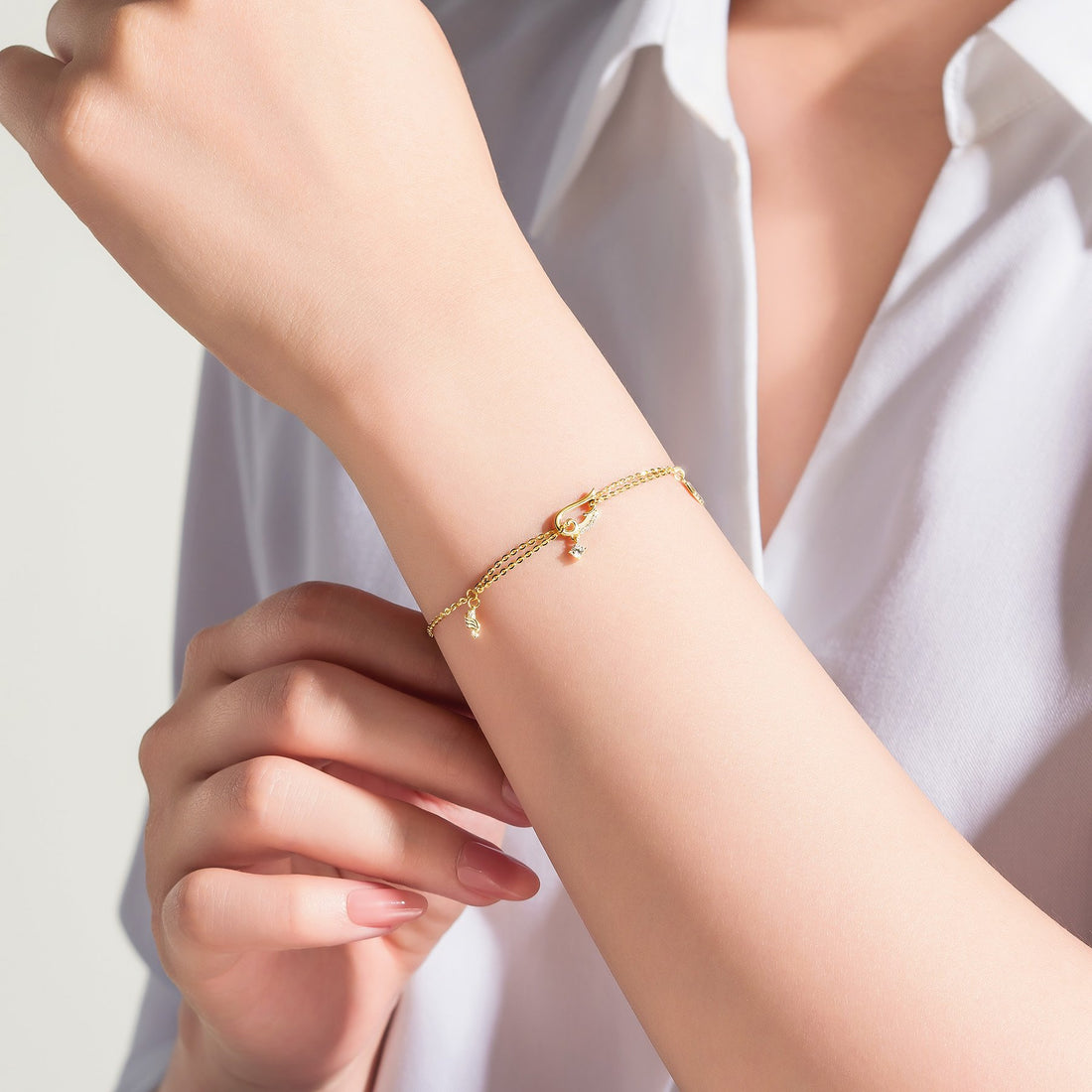 STARLIGHT 14K Gold CZ Bracelet