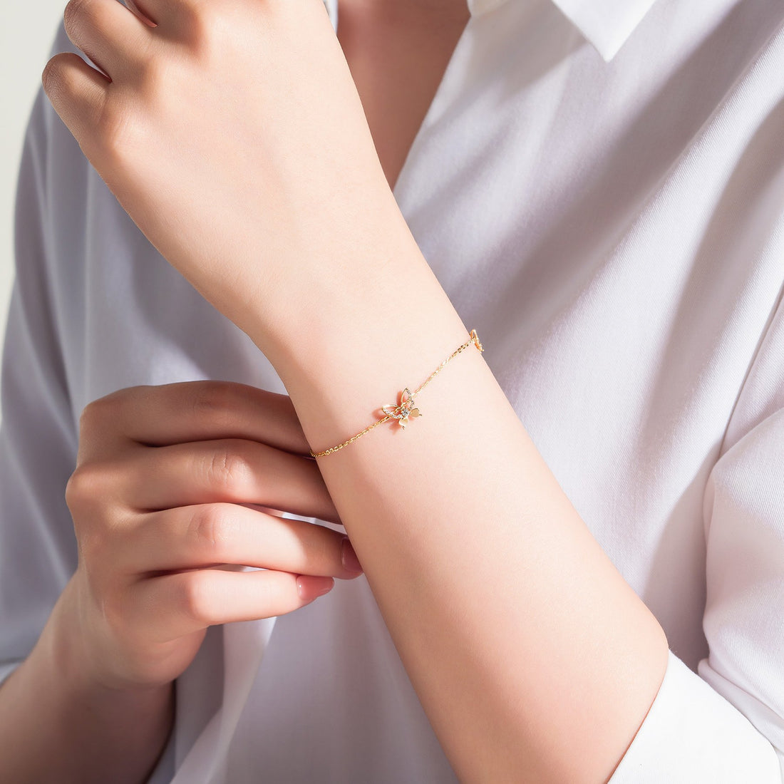 STARLIGHT 14K Gold CZ Bracelet