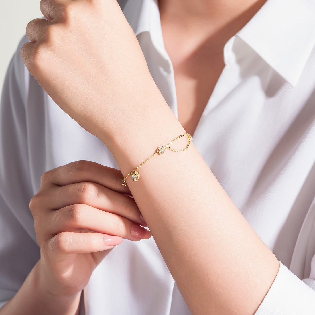 STARLIGHT 14K Gold CZ Bracelet