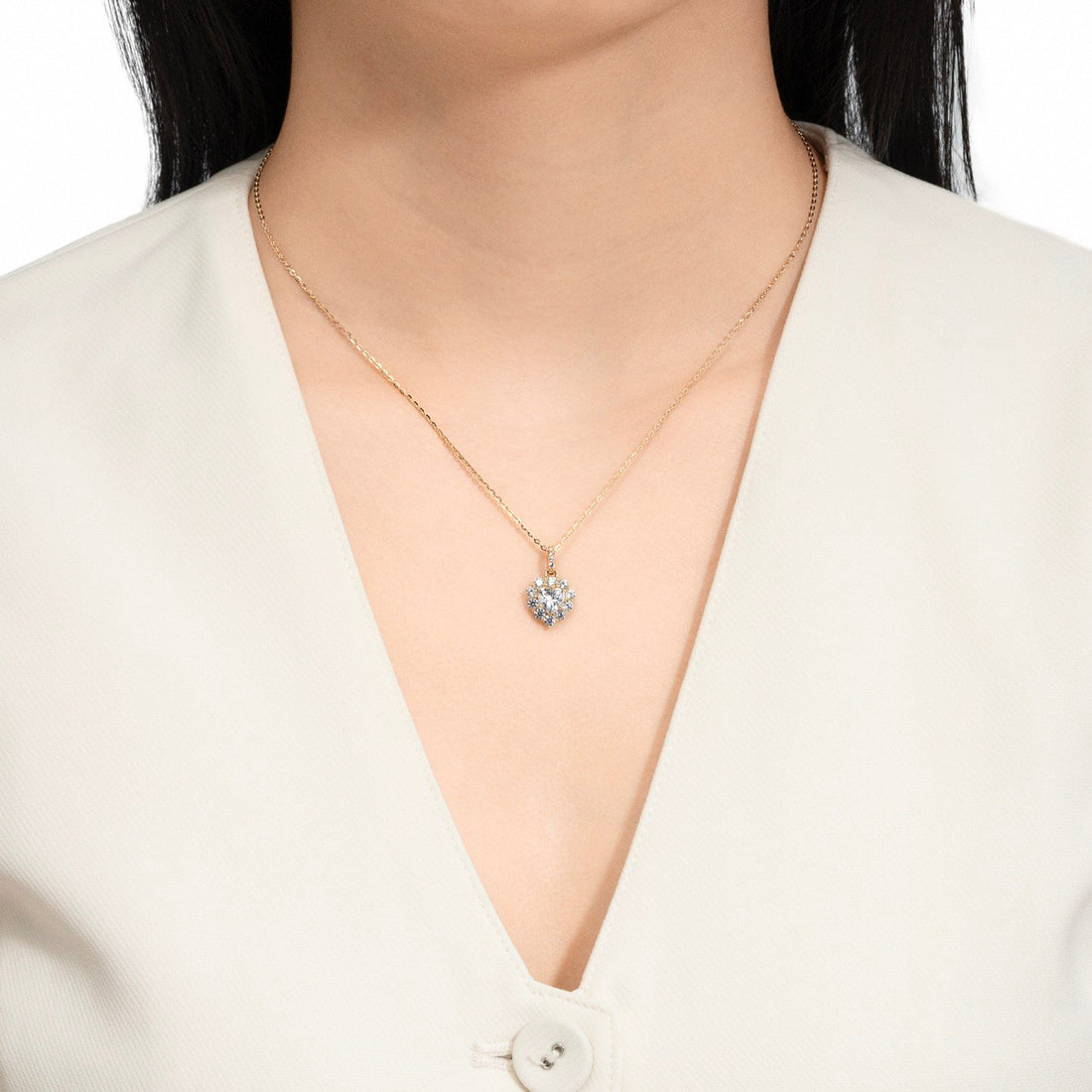 STARLIGHT 14K Gold CZ Pendant