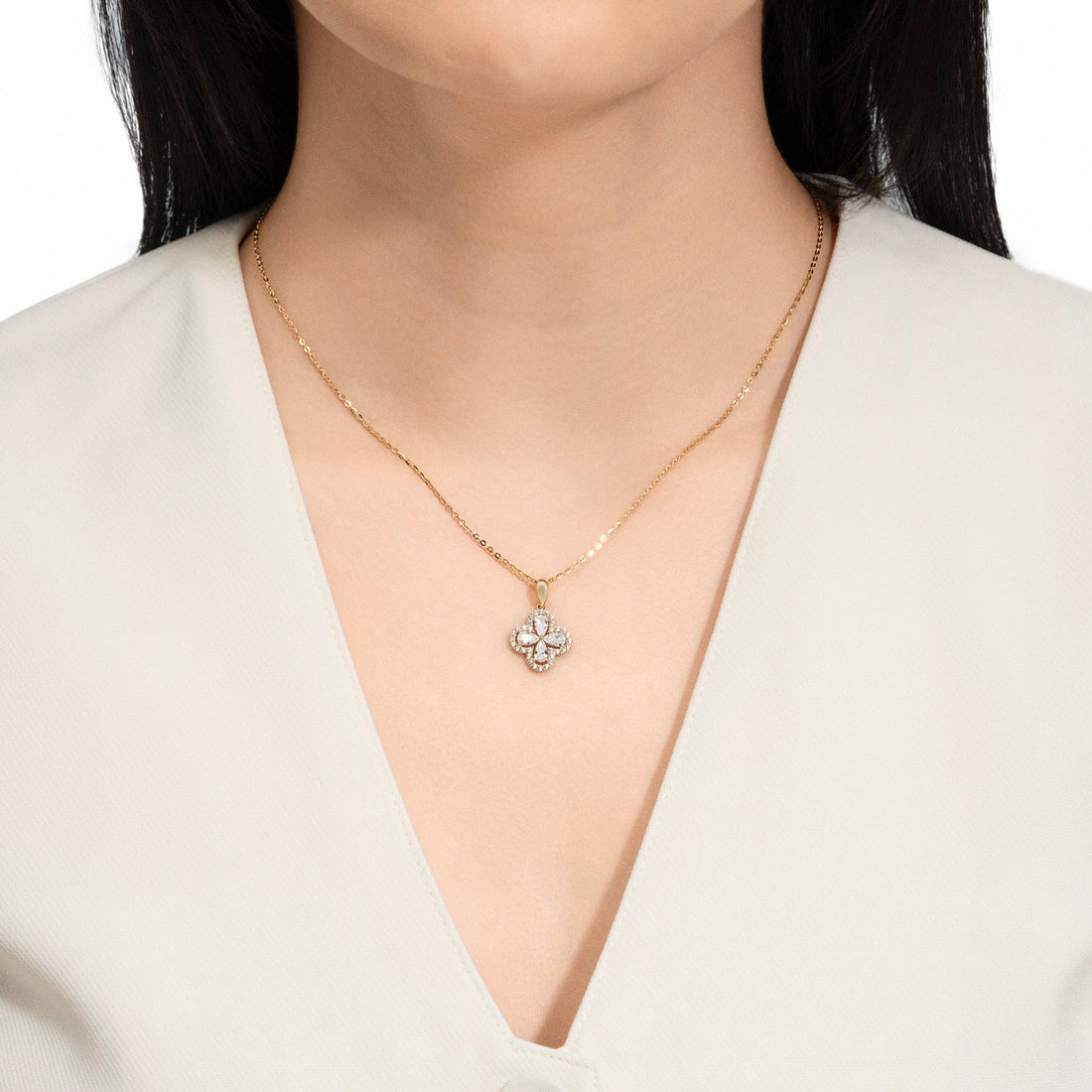 STARLIGHT 14K Gold CZ Pendant