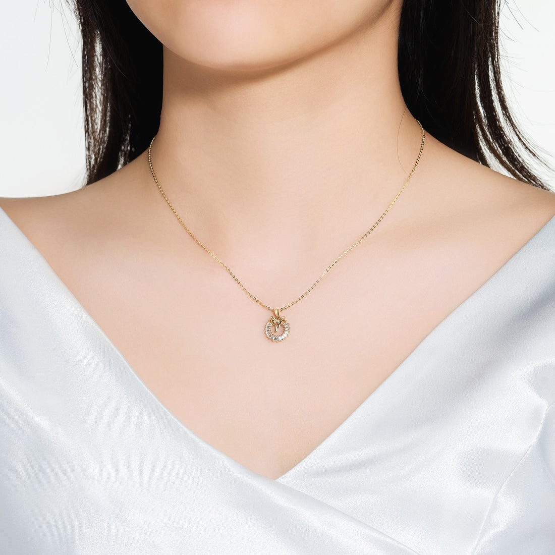STARLIGHT 14K Gold CZ Pendant