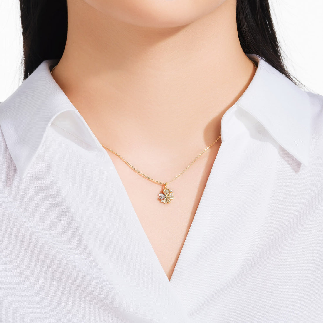 STARLIGHT 14K Gold CZ Pendant