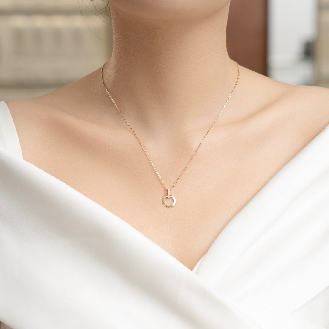 STARLIGHT 14K Gold CZ Pendant