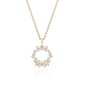STARLIGHT 14K Gold CZ Pendant