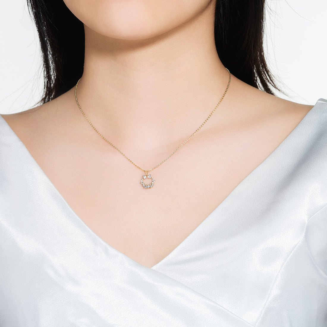 STARLIGHT 14K Gold CZ Pendant