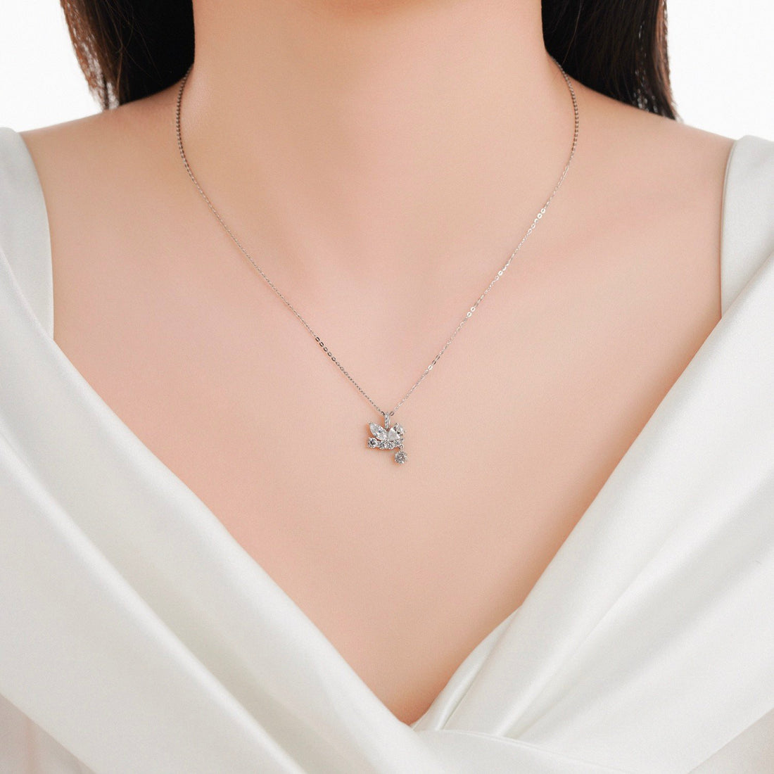 STARLIGHT 14k Gold CZ Necklace