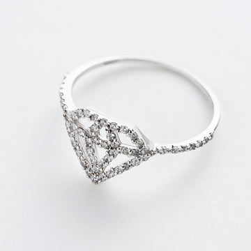 STARLIGHT 925 Silver CZ Daily Ring
