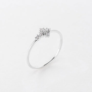 STARLIGHT 925 Silver CZ Daily Ring