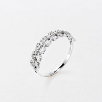 STARLIGHT 925 Silver CZ Daily Ring