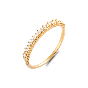 STARLIGHT 14K Gold CZ Fashion Ring