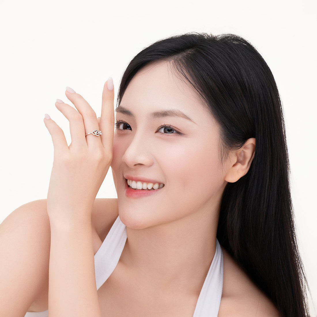 STARLIGHT 925 Silver CZ Daily Ring