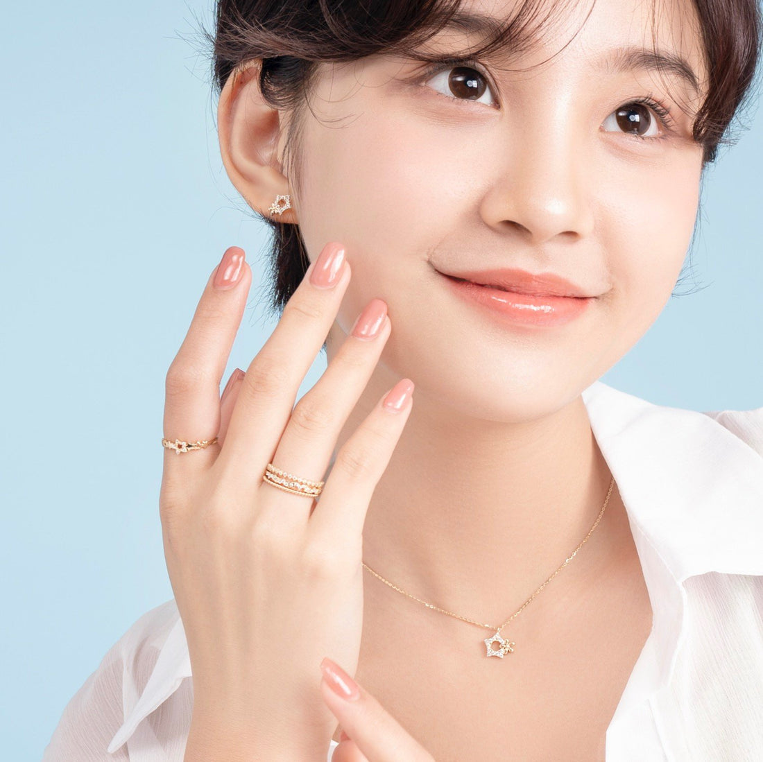 STARLIGHT 14K Gold CZ Fashion Ring