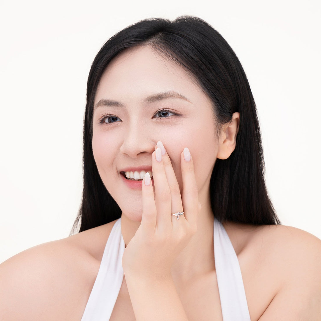 STARLIGHT 925 Silver CZ Daily Ring