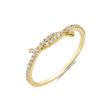 STARLIGHT 14K Gold CZ Fashion Ring