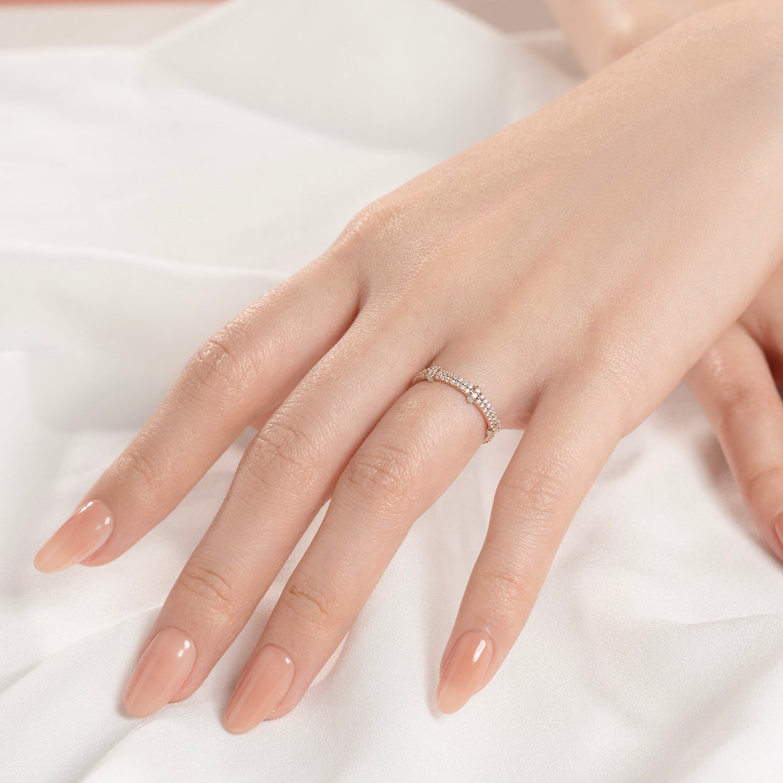 STARLIGHT 14K Gold CZ Fashion Ring