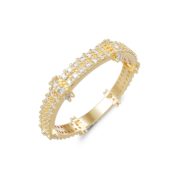 STARLIGHT 14K Gold CZ Fashion Ring